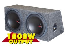 Audiopipe 2x 30er Subwoofer 1500W Basskiste Bandpass  HIGHLINE TOP PREIS