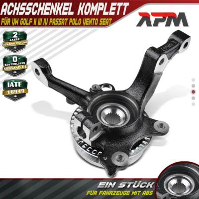 Achsschenkel Radlagergehäuse komplett Vorne Links für VW Golf II III IV Passat