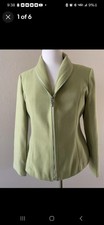 Fendi Lime G100% Cashmere Full Zip Made In Italy Blazer Jacket Size Xxl (xl?)