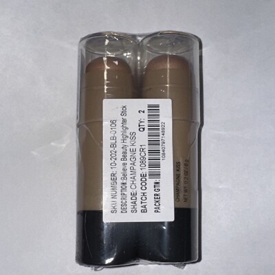 Believe beauty highlighter stick0.2oz shade Champagne Kiss Set Of 2