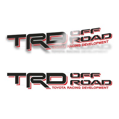 TRD Off Road 4x4 Decal Toyota Tacoma Tundra Bedside Replacement 2005-2023 Set 2