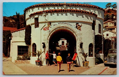 Postcard California Avalon Catalina Island El Encanto Community Center c1961 29Y