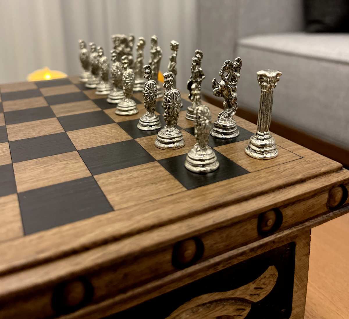 Personalized Wooden Chess Set Box With Hidden Compartment -  Hong Kong