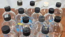 GIBCO Glass 500mL Round Media Storage Bottle With Lids Made in America 2 Pack