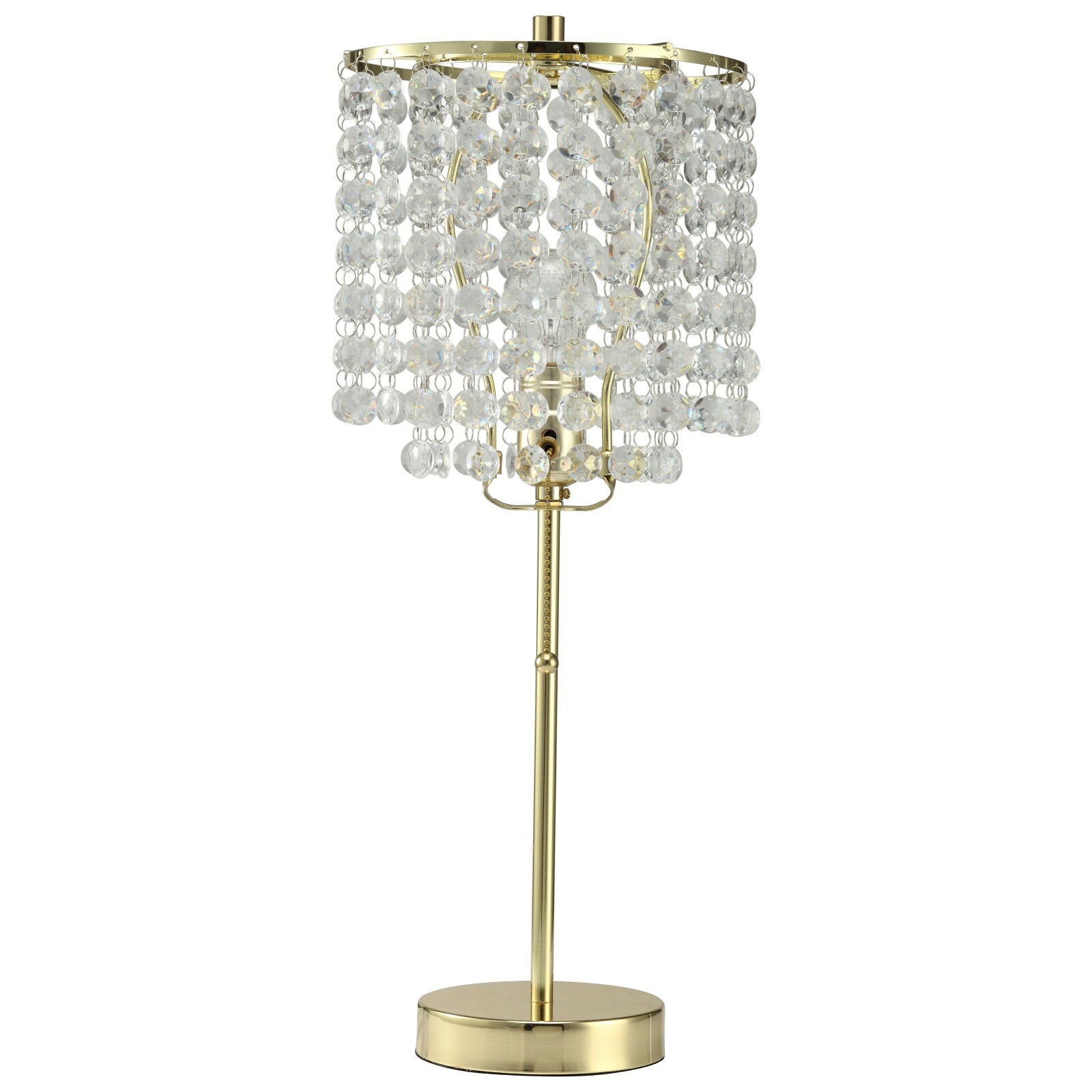 round crystal table lamp