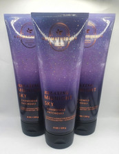 BATH AND BODY WORKS MIDNIGHT SKY CHAMOMILE PATCHOULI BODY CREAM 8 FL OZ EACH 3 