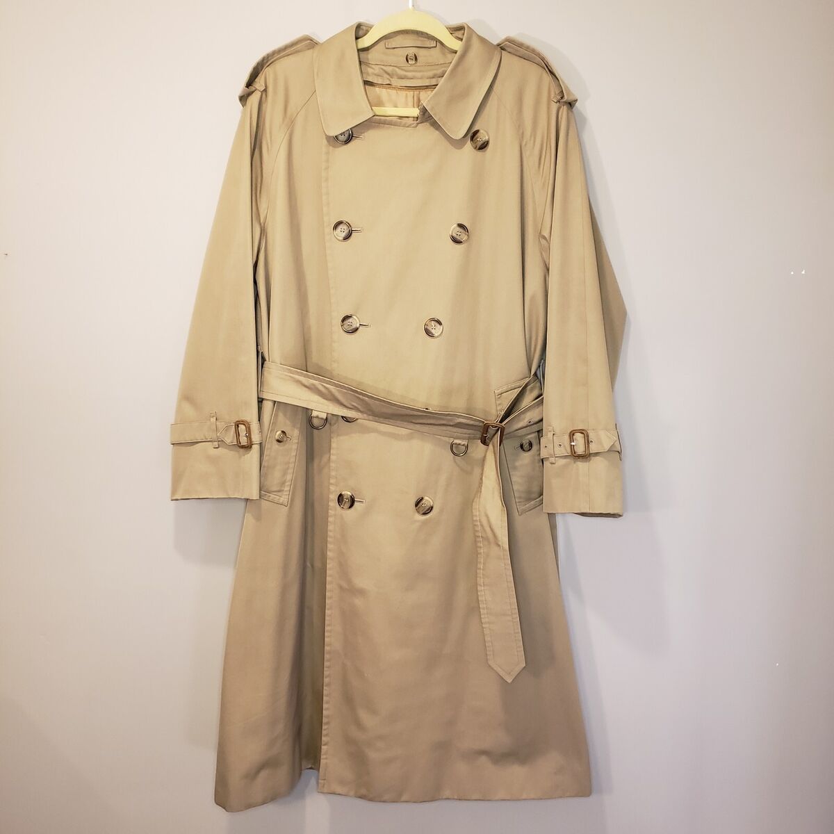 Burberry Mens Trench Coat Kensington 38S Long Nova Check Burberry Mens Trench Coat Kensington 38S Long Nova Check