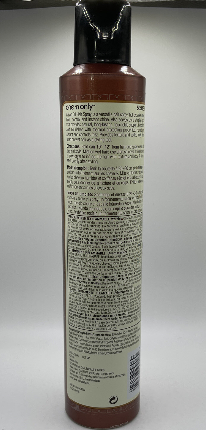 one n' only argan oil Hair spray 10 Oz eBay