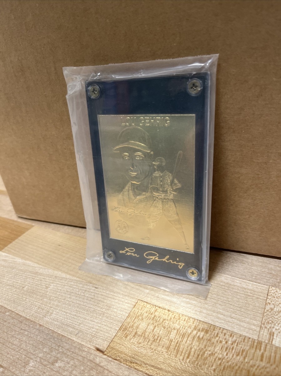 1996 Lou Gehrig 22kt.Gold Card-The Iron Horse NYY-Serial #027883