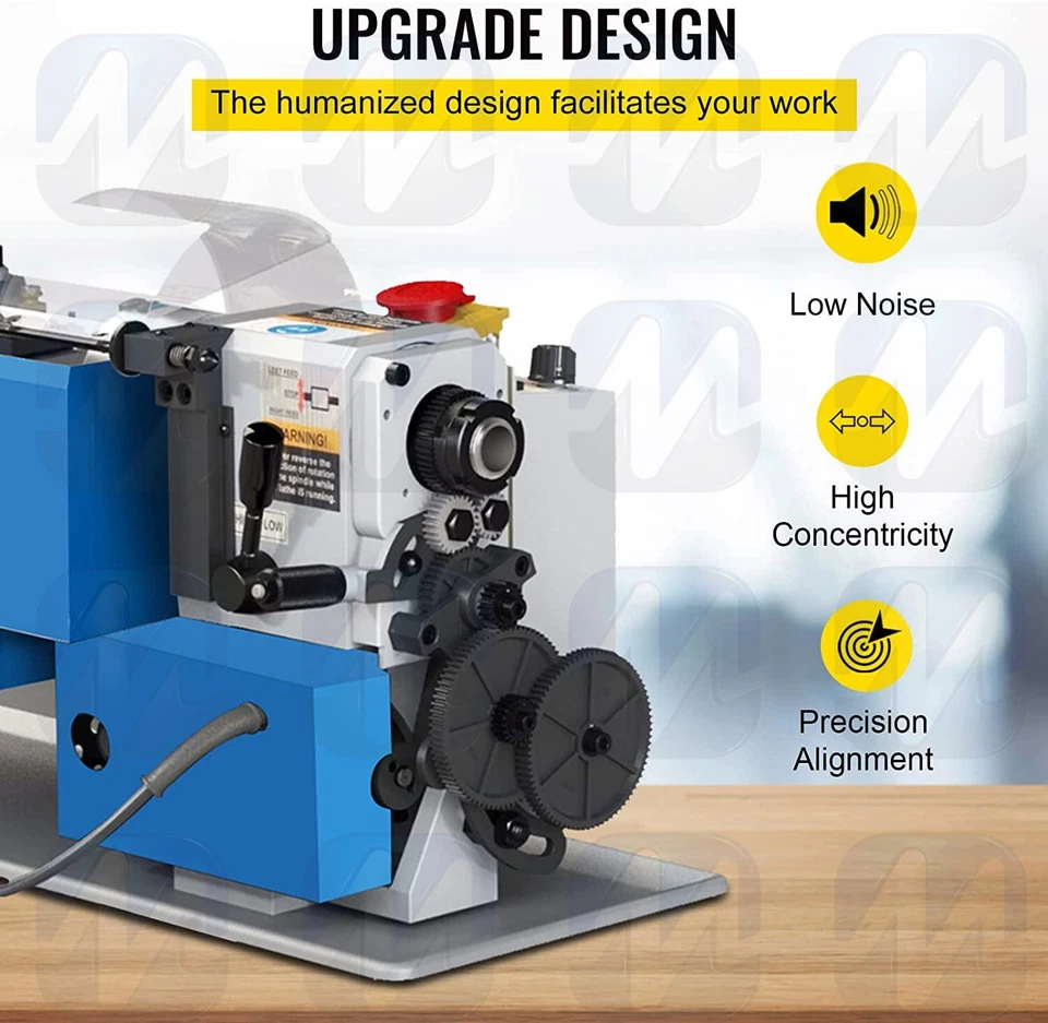 High Precision Variable Speed Mini Metal Lathe - Ideal for Hobbyists and Profess - Image 2 of 4