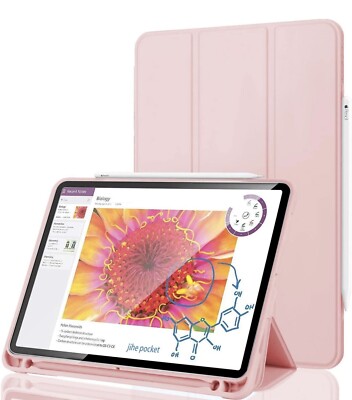 For iPad Pro 12.9'' 4th Gen 2020 Case w/ Pencil Holder Auto Sleep