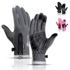 Winter Cycling Gloves Windproof Thermal Full Finger Bike Gloves for Men Women