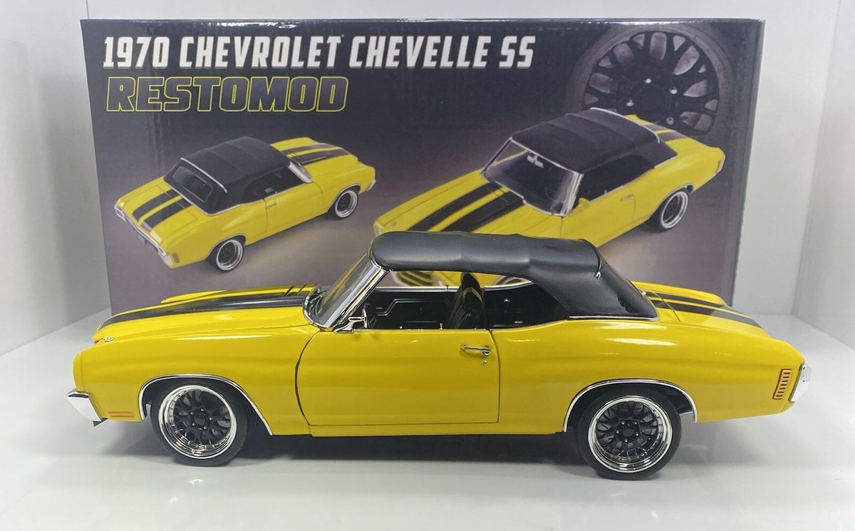ACME/GMP 1/18 Scale 1970 Chevy CHEVELLE SS “YELLOW RESTOMOD”Only
