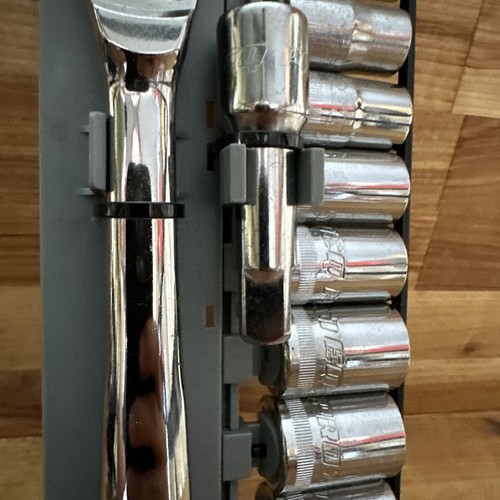 TEQ Correct Pro By Gearwrench 8802A 1/2" Drive 12 Pc Ratchet Socket Set Metric - Picture 5 of 12