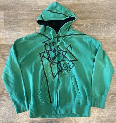 トップス y2k archive L.G.B. HSC size1 men's Green Fox Racing Riders Co Green Zip Up Sweatshirt Y2K Size XL | eBay