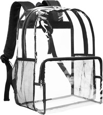 Clear Backpack Heavy Duty - Extra Large Clear Bookbag Transparent See Through...
