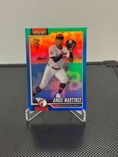 Angel Martinez 2026 Topps Series 1 #244 Guardians Blue Rainbow Foil /150