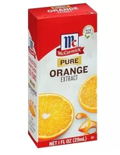 2x McCormick Pure Orange Extract 1 oz (29mL) New Fast Shipping Baking Cooking