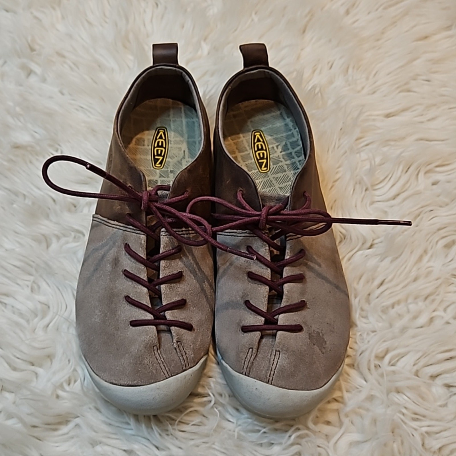 Sneakers stringate Keen Lower East Side marrone e marrone da donna taglia 7 5
