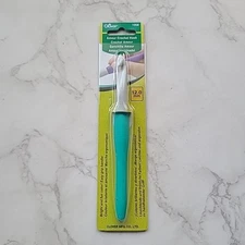 NEW Clover 1058 Amour Crochet Hook 12.0 mm Teal Grip Made In Japan FAST ship!
