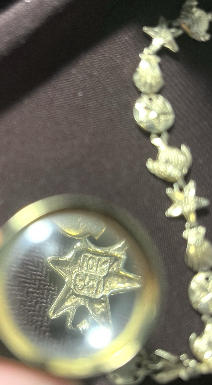 Gorgeous 10k Solid Gold Seashell Fish Starfish Br… - image 5