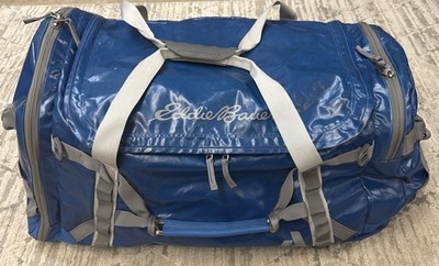 Eddie Bauer First Ascent Blue Maximus Duffel Bag Travel 70L Backpack Camping 