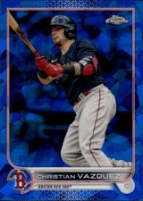 2022 Topps Chrome Sapphire Edition Christian Vazquez #63 Boston Red Sox 26H