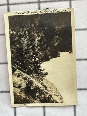 East Fork Wallowa Oregon Scenic River Canyon Antique Snapshot Photo c1918