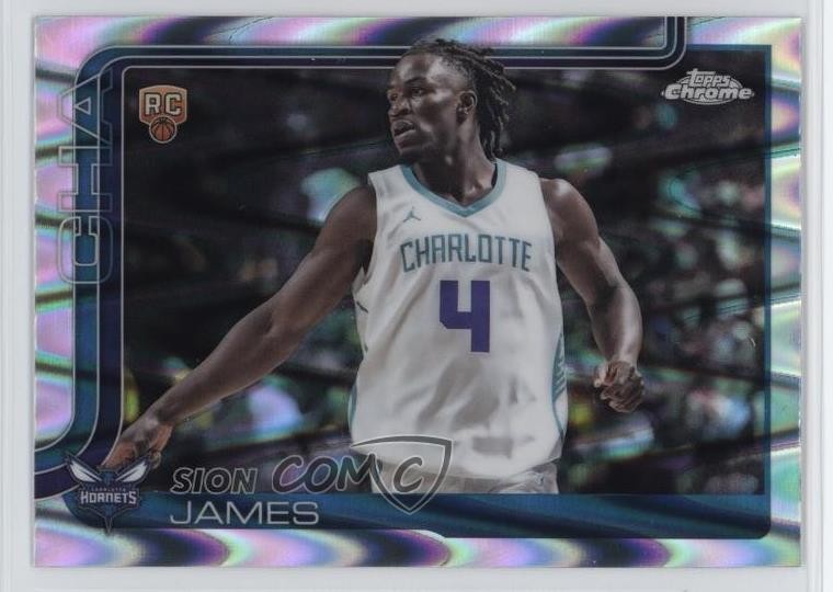 2025-26 Topps Chrome RayWave Refractor Sion James #283 1r05