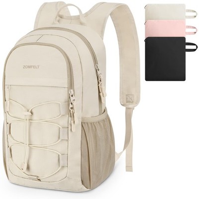 ZOMFELT kleiner Wanderrucksack, 15L leichter Rucksack, M, beige 