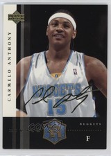 2004-05 UD Rivals Box Set Gold Facsimile Signature Carmelo Anthony #16 HOF 3g6