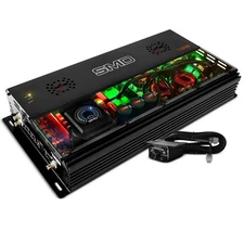 DS18 SMD-5000.1D 5000 Watt RMS Monoblock Amplifier LED VM1 Voltmeter Knob Korean