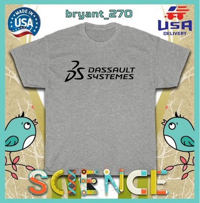 New Tees Dassault Systèmes Logo Men's T-Shirts American Tee Shirt