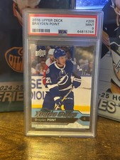2016-17 UPPER DECK SERIES 1 BRAYDEN POINT YOUNG GUNS #205 PSA 9