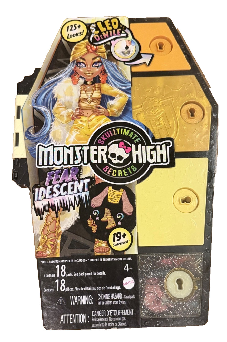 Mattel G3 2023 Monster High Skulltimate Secrets Fearidescent Cleo de Nile Doll