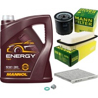 Mann Inspektionspaket 5L Mannol Energy 5W-30 FüR Toyota Yaris 1.4 D-4D