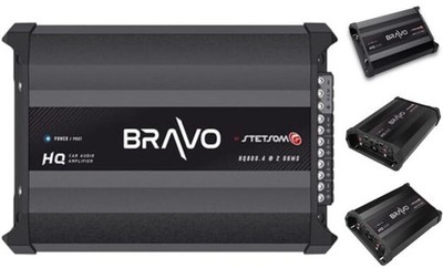 Bravo HQ 800.4 Multichannel Car Audio Digital Amp - 2 Ohms Stable, 800 Watts