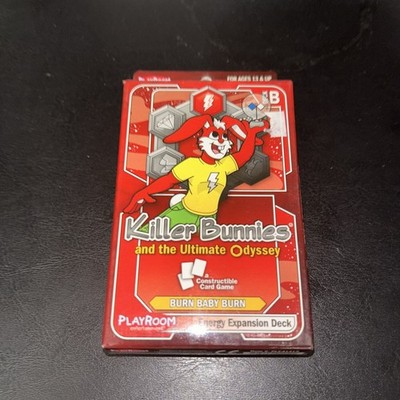 1x  Killer Bunnies: Red : Burn Baby Burn Deck B: 2010 Edition Brand New Board!