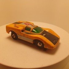 Aurora Xlerators Chaparral 2F Orange Black 4 2784 Vintage Slotless Slot Car