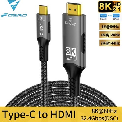 Type C USB C to HDMI 2.0 4K 60Hz cable for macbook pro air mini Thunderbolt 3