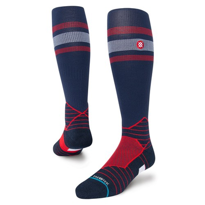 #ad #ad Stance MLB Diamond Pro Atlanta Braves Stripe 2 OTC Socks L $23.99