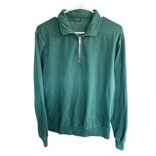 John Galt 1/4 Zip Sweater Green Pullover Sweatshirt Mens Brandy Melville O/S
