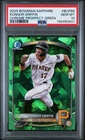 2025 Bowman Sapphire Konnor Griffin Chrome Prospects Green Refractor #/99 PSA 10