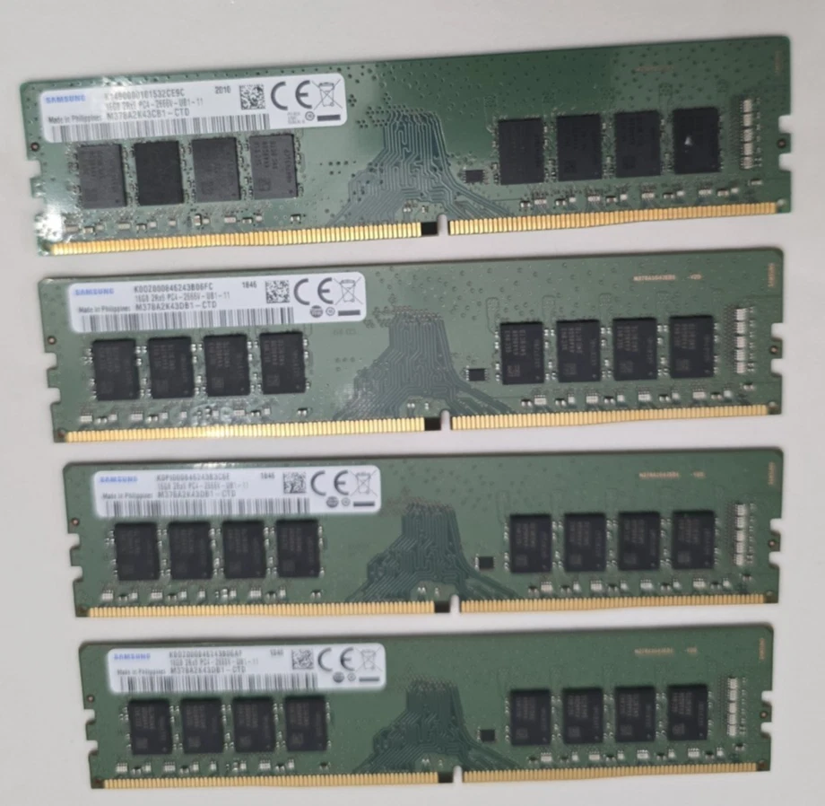 Samsung DDR4 SDRAM 16 GB Capacity per Module Memory (RAM) for sale