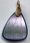 Vintage STEUBEN Aurene Glass Pendant - Beautiful Iridescence!