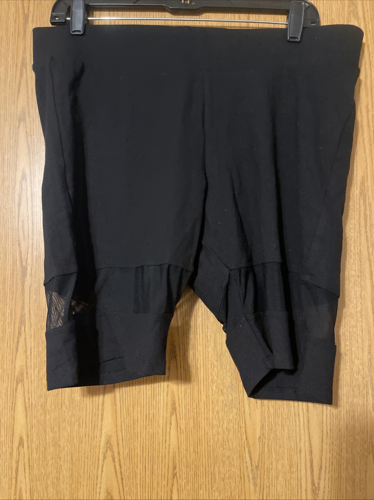 Torrid Black Mesh Biker Shorts (Size 2)-image