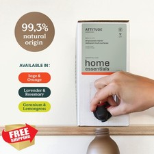 ATTITUDE Multi-Purpose Cleaner Lavender Rosemary Refill 67.6oz 4 Pack EWG Vegan ATTITUDE Multi-Purpose Cleaner Lavender Rosemary Refill 67.6oz 4 Pack EWG Vegan