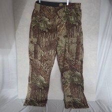 Cabela s Men s 38 Regular Hunting Cargo Pants Woodland Tree Camo Outdoor 551