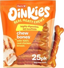 Hartz Oinkies Chew Bones with Real Chicken 12...