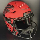 MICHAEL PENIX JR Signed SPEEDFLEX Full Size Rave Helmet FALCONS (Fanatics)